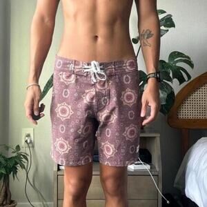 Rhythm medallion print board shorts